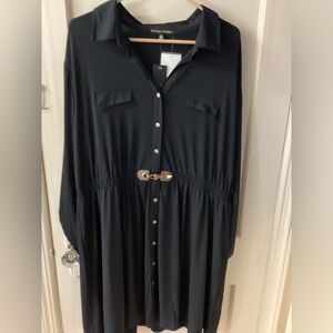 Women’s Black Knee length dress- Size 2X- NWT